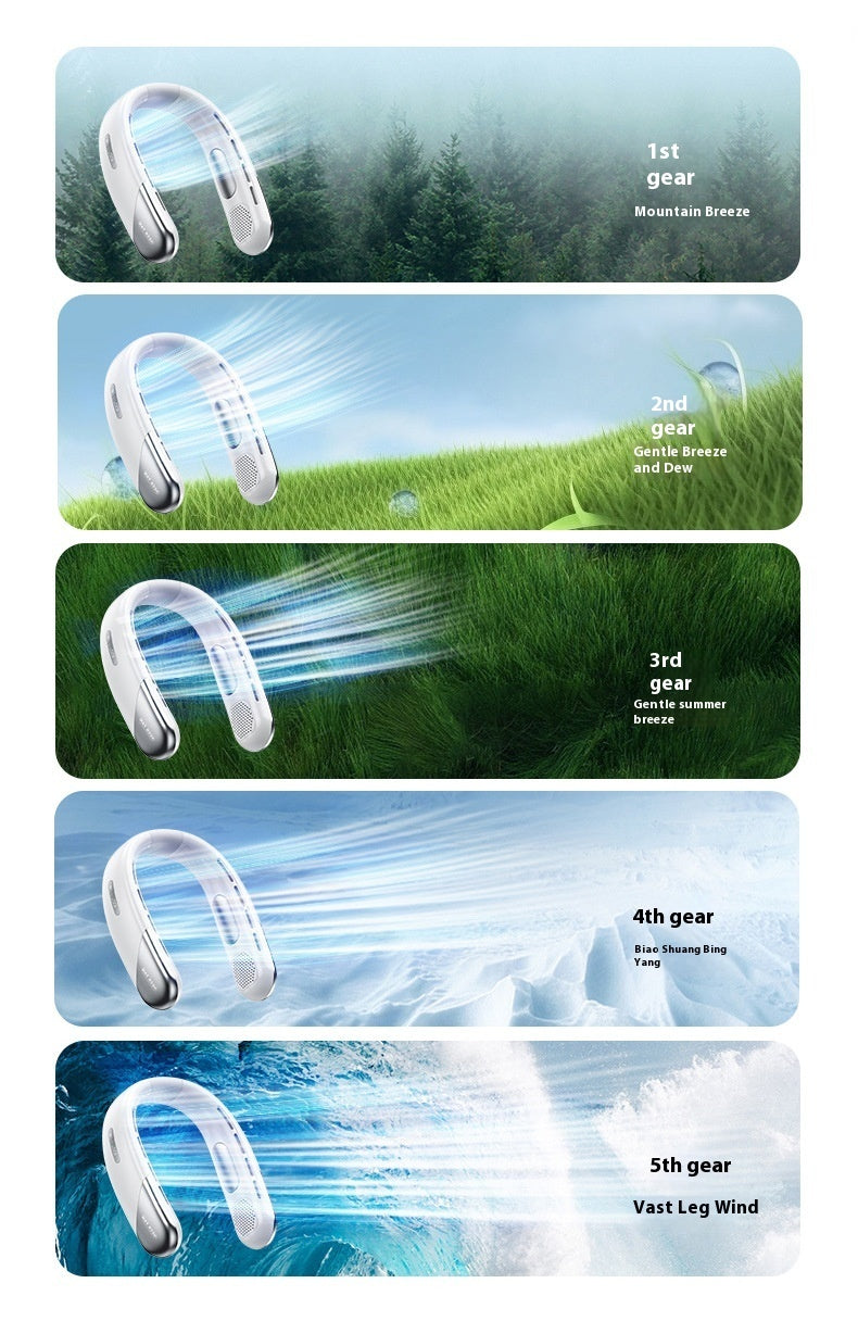 Wearable Neck Fan – Portable Leafless Cooling